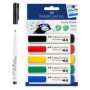 FABER-CASTELL 205066 - Set de marqueurs pour textiles pour tissus clairs, crayons pour tissus en 5 couleurs standard et crayon p