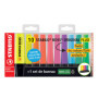 Surligneur STABILO BOSS ORIGINAL - Set de bureau x 10 surligneurs fluo
