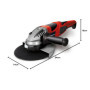 Einhell Meuleuse d'angle Ø230mm TE-AG 230/2000 (2000 W, Capot de protection, Poignée ergonomique) Livré avec poignée supplémenta