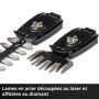 Einhell Cisaille à gazon taille-buissons sans fil GE-CG 18/100 Li T Kit Power X-Change (18 V, manche télescopique, acc. coupe-he