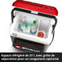 Einhell Glacière portable sans fil TE-COL 18/27 Li-Solo Power X-Change (18 V, 27 l, refroidit et maintient au chaud, mode hybrid