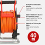 Brennenstuhl Garant V2 Enrouleur de câble IP44 40 m pour l'extérieur (fabriqué en Allemagne, câble de couleur orange, utilisatio