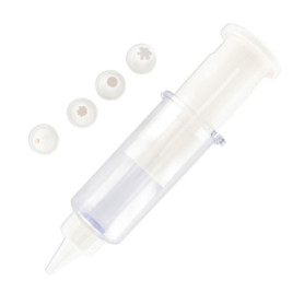 Zenker 42798 Seringue de pâtisserie avec 5 Embouts de décoration, seringue à pâtisserie, Poche à Douille, ustensile de pâtisseri