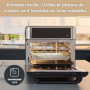SEVERIN Mini-Four et Friteuse à Air chaud 12 en 1, Four posable 25 L, Mini four Grande capacité Multifonction 2 200 W avec Ecran