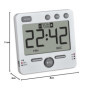 TFA Dostmann Minuteur et chronomètre numérique 99HOURS, 38.2049.02, 3 volumes, minuterie de Cuisine, Table gastrique, avec LED d