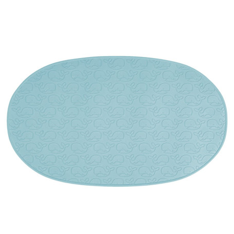 MyHappyBath Mat Tapis de bain pour bébé avec surface antidérapante Motif baleine 42 x 25 cm