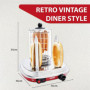 Salco Hot Dog Maker - Cuiseur vapeur de style rétro - 450 W - Avec contrôle thermique - Brochettes chauffantes pour 2 petits pai