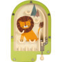 small foot Mini Jeu de Flipper Lion en Bois, Jeu de Flipper, Jeu d'adresse, à partir de 3 Ans, 12607