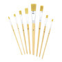 TSI Set de pinceaux de Peinture, Lot de 8, Tailles: 1,2,4,6,8,10,12 et 20, Tige Naturel, N° d'art. 49209