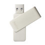 Hama Rotate Pro Clé USB 3.0 - Flash Drive 256 Go, Vitesse jusqu'à 100 Mo/s, Clef avec connecteur USB A, pour PC/Mac - Argenté