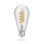 Hama Ampoule Connectée WIFI E27, Ampoule Vintage Filament ST64, Spiral Déco RVBB, 2700-6500K, Ampoule Smart Intelligente, Matter