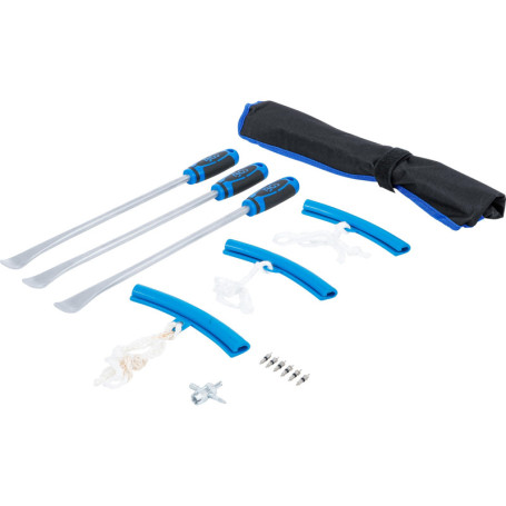 BGS 74447 | Jeu de démonte pneus et Protections de Jantes | pour Motos | 13 pièces