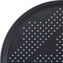 Relaxdays 10020495 Plaques de cuisson pizza lot de 4 avec support HxlxP : 20 x 32 x 32 cm avec perforation revêtement antiadhési