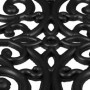 Relaxdays Paillasson Caoutchouc, 45x75 cm, antidérapant, résistant, caillebotis extérieur, Tapis entrée, Ornements, Noir