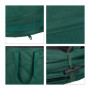 Relaxdays Sacs à déchets de Jardin autoportants, Lot de 3, 90 L, 3 poignées, Poubelle, résistant aux UV, étanche, Vert
