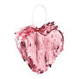 Relaxdays Mini Pinata cœur, à remplir, pour Un Mariage ou Autres fêtes, à accrocher, HxLxP : 13x13,5x5,5 cm, Rose