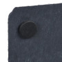 Relaxdays Dessous de Verre, Lot de 16, sous-Verres carrés, 10x10 cm, pour Boissons, raclette, en Ardoise, Anthracite