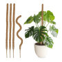 Relaxdays Tuteurs en Fibre de Coco, Lot de 5, pour Monstera, Photos et Autres Plantes d'intérieur, 90 cm de Long, Nature