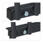 Relaxdays Râtelier pour 5 vélos, Roues de Largeur 60 mm Max., Porte-vélos en métal, Anthracite