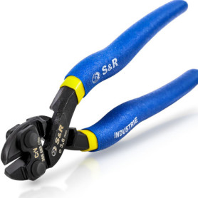 S&R Mini Coupe-Boulons Coupe cables Coupe fils. Pince Coupante HRC58-62 Pour boulons, fils, vises de Ø 3,6 mm.