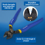 S&R Mini Coupe-Boulons Coupe cables Coupe fils. Pince Coupante HRC58-62 Pour boulons, fils, vises de Ø 3,6 mm.