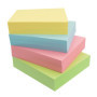Idena 11199 - Bloc-Notes 9 x 9 cm, 700 Feuilles Encollées, Papier 75 g/m² FSC-Mix en 4 Couleurs, Notes Durables