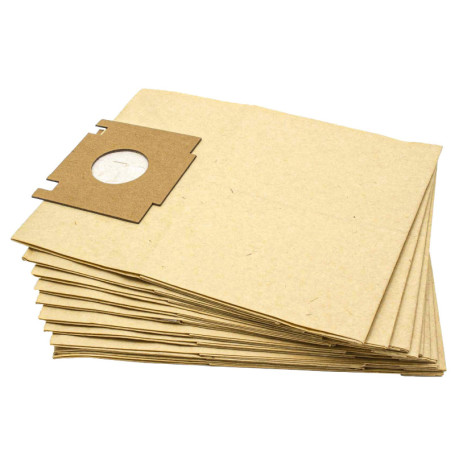 vhbw 10x Sacs compatible avec Rowenta Z 727 Tonixo, ZR 455, ZR-455, ZR455 aspirateur - papier, 23cm x 18cm, couleur sable