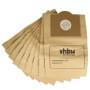 vhbw 10x Sacs compatible avec Rowenta ZR76, ZR765 aspirateur - papier, 32cm x 19cm couleur sable