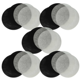vhbw 10x filtre à charbon actif, 10x filtre à graisses remplacement pour Moulinex AD-5 pour friteuse - 20 filtres