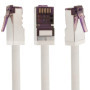 1aTTack.de - 0,25 m - Câble réseau CAT6a Superflex Ethernet Gigabit LAN RJ45 CAT6 A câble patch 10000 Mbit s SFTP PIMF 500 MHz c