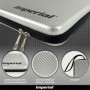 Imperial Hardcase Mallette de Tennis de Table | Argent | Aspect Carbone | Espace pour Deux Raquettes et Accessoires | Résistant 