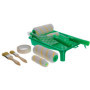 PRODIAMANT Kit de peinture 12 pièces : 2 grands rouleaux, 2 petits rouleaux, pinceaux, plateau, bâche, ruban de masquage, style 