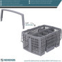 Kenekos - Panier à couverts pour lave-vaisselle compatible avec Siemens SZ73100 / 11018806, Bosch SMZ5100/00743503, Neff Z7863X0