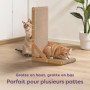 Griffoir pour Chat Grand 68 cm - Griffoir pour Le Soin des Griffes - Jusqu'à 2 Ans de Plaisir - Montage Facile - Protection pour