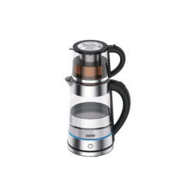 Shov Théière électrique en verre 1,7 l - Théière de 0,8 l