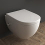 Alpenberger Ensemble WC suspendu | cuvette WC avec abattant WC | WC mural pour salle de bain et WC d'invités (Cera 6250 WC suspe