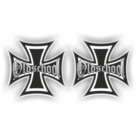 Oldschool Croix de Fer Shocker main voiture autocollants JDM Tuning OEM Dub Decal Stickerbomb Bombing Fun W