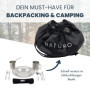 NATUMO ® Vaisselle Camping, Set Complet de Couverts 1 Personne, Assiette, Tasse Isotherme, Paille en INOX Réutilisable, Portable