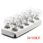 LIGHTWORLD24 Lot de 10 ampoules sphériques P21W 24V 21W BA15s Feu de freinage, feux de recul, feux de circulation diurnes, clign