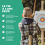 Abowllon® Kit Arc et Flèches Enfant - Arc en Bois avec 10 Flèches, Carquois en Bois et 3 Cibles - Set Tir à l'arc Enfant - Arc E