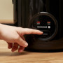 REISHUNGER Cuiseur à riz & cuiseur vapeur avec revêtement céramique, noir, 1,8L - jusqu'à 10 portions - Préparation rapide sans 