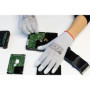 Minadax ESD Gants antistatiques Finger-TIP – 5 paires Taille XL/10 – Pour réparation, montage et nettoyage en électronique, méca