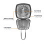 ADDVIEW Hammer M60 Lampe de vélo avec alternateur, phare 60 lux, lampe de vélo LED avec capteur de luminosité, feu de position, 