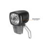 ADDVIEW Hammer M60 Lampe de vélo avec alternateur, phare 60 lux, lampe de vélo LED avec capteur de luminosité, feu de position, 