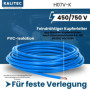 Kalitec Câble H07V-K 16 mm² Bleu - 2 m - Flexible - Toron - Câblage à Fils Fins - Pour Armoire de Compteur et de Commande