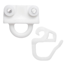 Glisseur pour Rideaux Compatible avec IKEA KVARTAL Galet et Crochet Patin Accroche Rideaux (24 Sets)