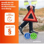 OwnWheel Triangle d'urgence Voiture & Voiture - Rouge - Triangle de Panne d'urgence - Triangle de signalisation pour Le Code de 