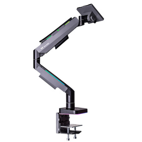 TT Single RGB Gaming Monitor Arm Black