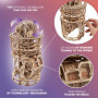 UGEARS Puzzles 3D en Bois pour Adultes - Horloge de Table astronomique avec Tourbillon - Horloge mécanique Fonctionnelle - Kit M