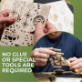 UGEARS Coupé Sport à Aileron - Maquette Voiture a Construire - Maquette Voiture Construction Bois - Adulte Puzzle 3D Voiture ave
